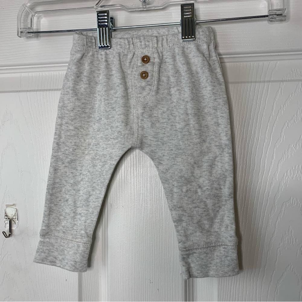 Carters 6 month Boys sweatpants decorative buttons 100% cotton
